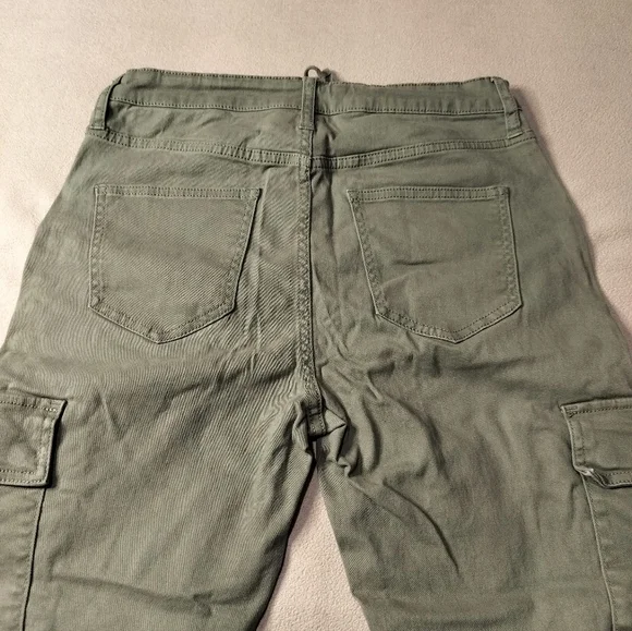 Celebrity Pink Women's Olive Cargo Pants High Rise Skinny Sz 7/28 - Picture 5 of 13